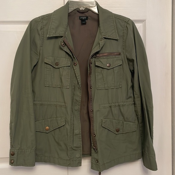 J. Crew Army Green Utility Jacket XS Lightly Used - Picture 9 of 9
